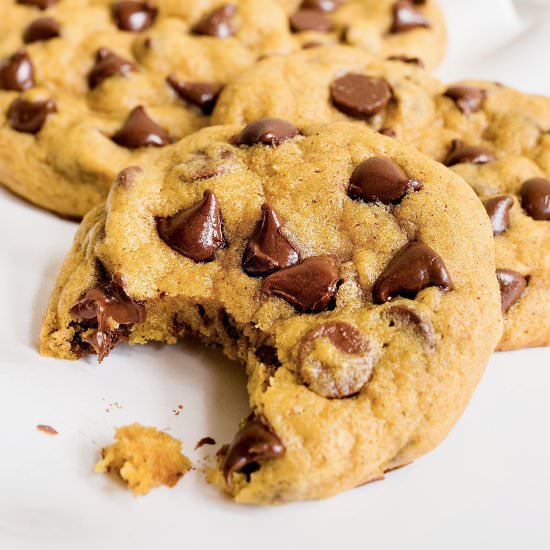 Pumpkin Chocolate Chip Cookies