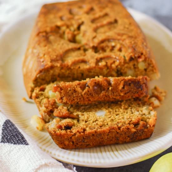 Whole Wheat Pear Banana Bread