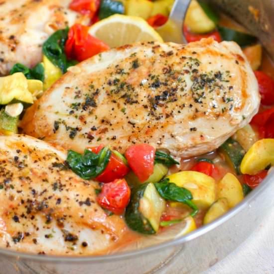 Easy Italian Chicken Skillet Dinner
