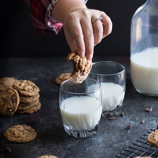 Soft Paleo Chocolate Chip Cookies