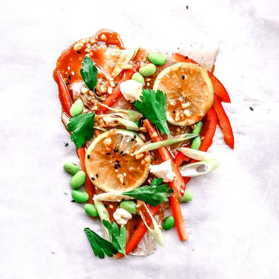 Soy + Ginger Fish in Parchment