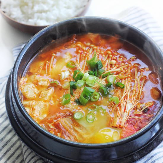 Spicy Korean Silken Soft Tofu Stew