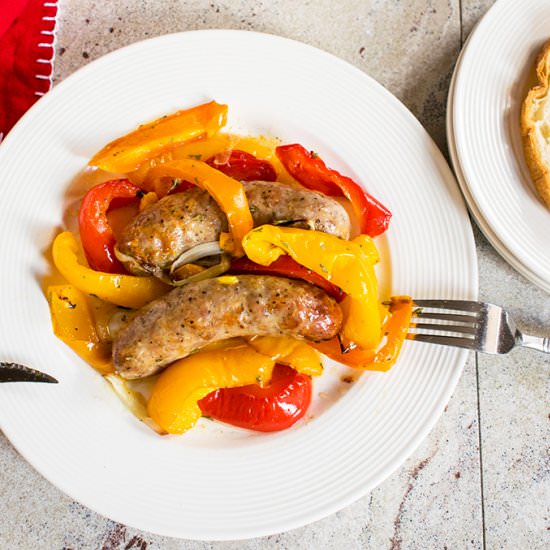 Easy Sausage and Peppers