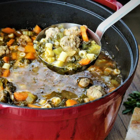 Escarole and Meatball Soup