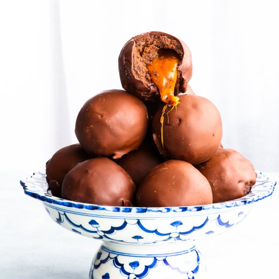 Salted Caramel Brownie Truffles