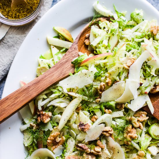 Brussel Sprout and Apple Salad