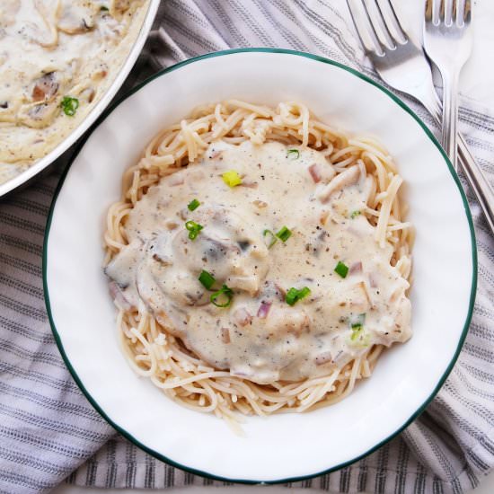 Mushroom Stroganoff