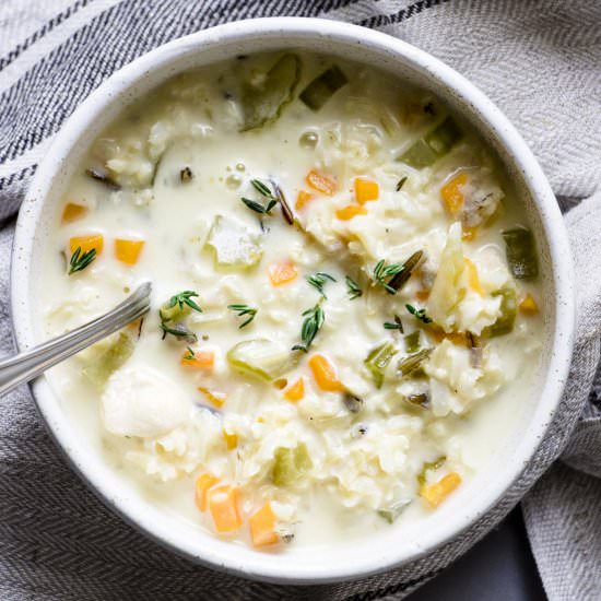 LIGHTENED UP CREAMY CHICKEN RICE