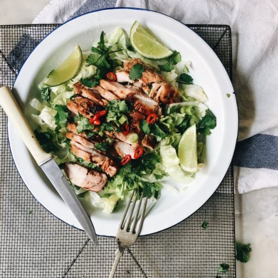 Sticky Lemongrass Chicken Thighs