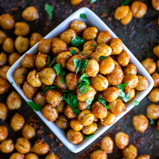 Taco Seasoned Roasted Chickpeas