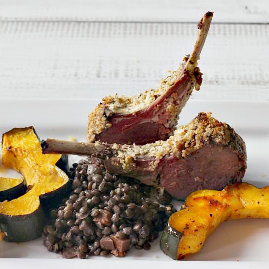 Dijon and Pistachio Crusted Lamb