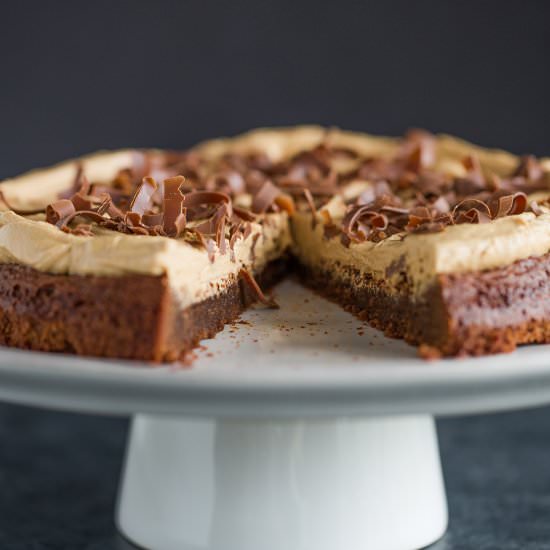 Brownie Cake with Cookie Butter