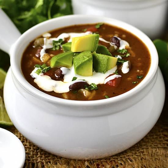 Slow Cooker Black Bean Soup