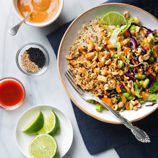 Spicy Thai Salad with Tempeh