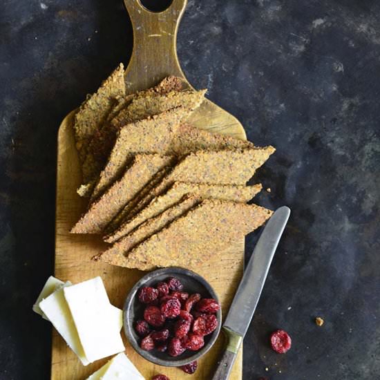 Nutty Spiced Pumpkin Crackers