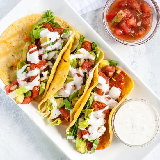 Buffalo Crispy Tender Tacos