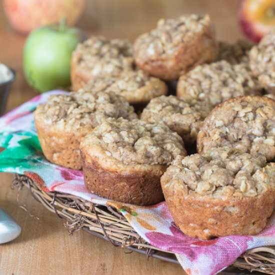 Maple Oat Apple Muffins