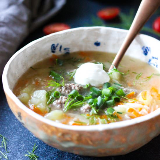 Best Mini Meatball Soup