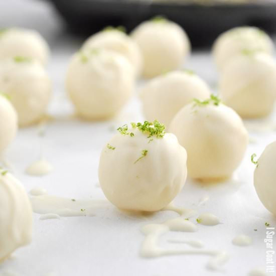 White Chocolate Mojito Truffles
