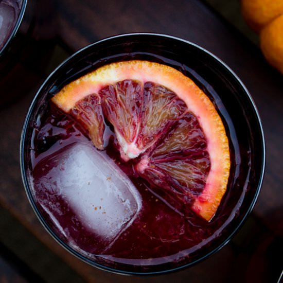 Blood Orange & Cherry Mojitos