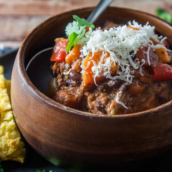 Bison Sweet Potato Chili