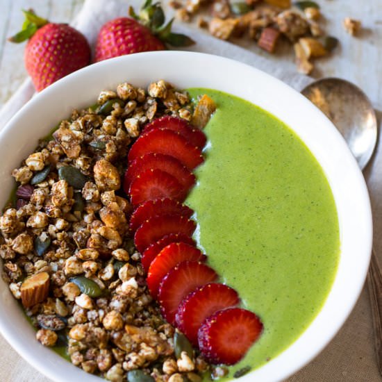 Green Protein Smoothie Bowl