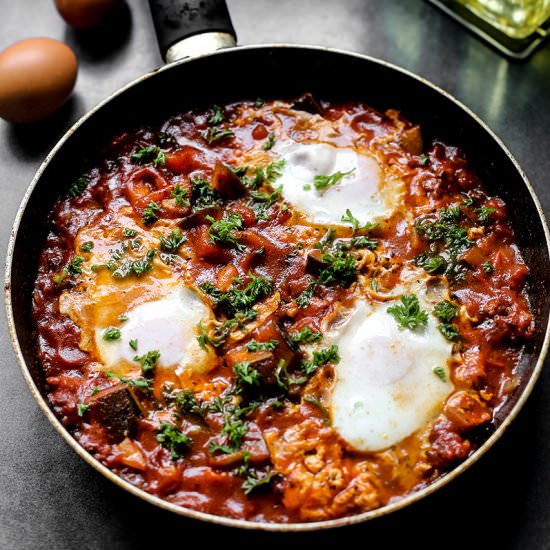 Roasted Eggplant Shakshuka