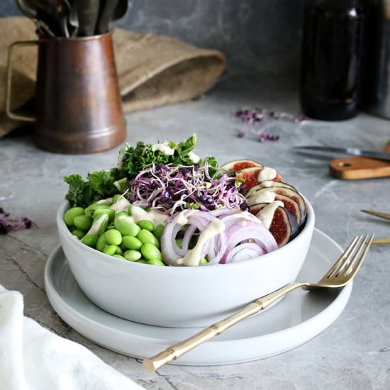 Buddha Bowl with Kale and Edamame