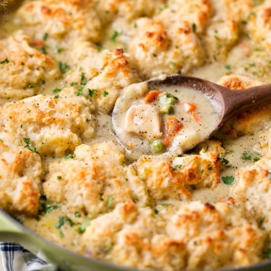Homestyle Chicken and Biscuits