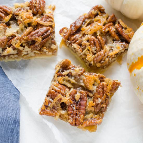 Salted Coconut Pecan Bars
