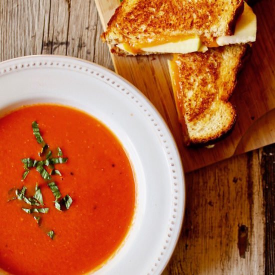 Roasted Fresh Tomato Bisque