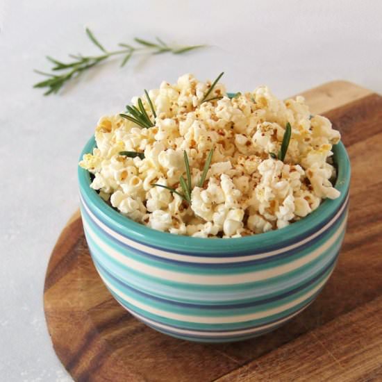 Rosemary Infused Popcorn