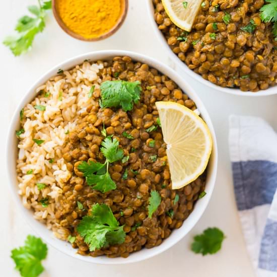 Instant Pot Lentil Curry