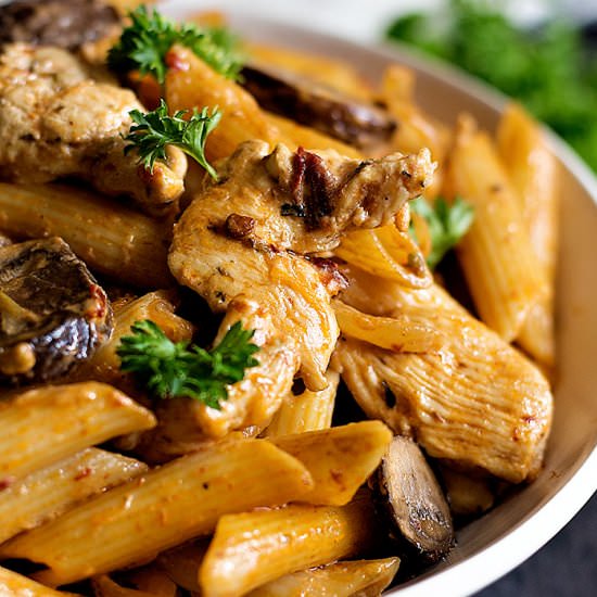 Adobo Pasta with Chicken