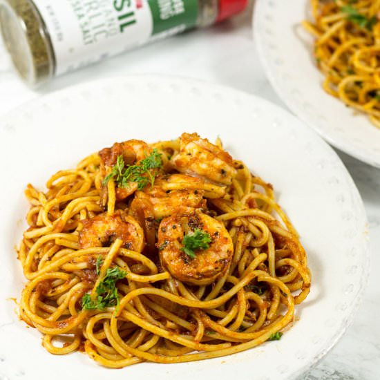Blackened Shrimp Pasta