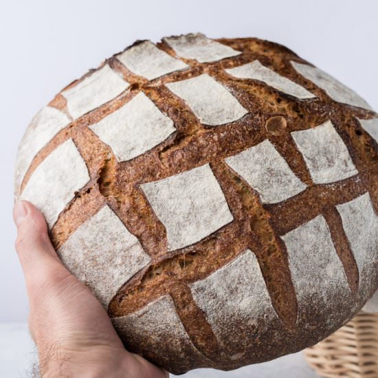 Sourdough Einkorn Miche