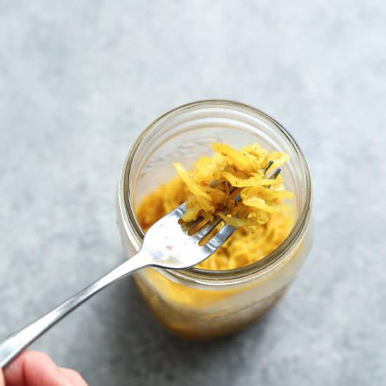 Spicy Homemade Fermented Sauerkraut