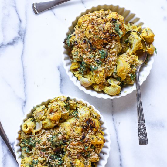 Creamy Vegan Baked Pumpkin Pasta
