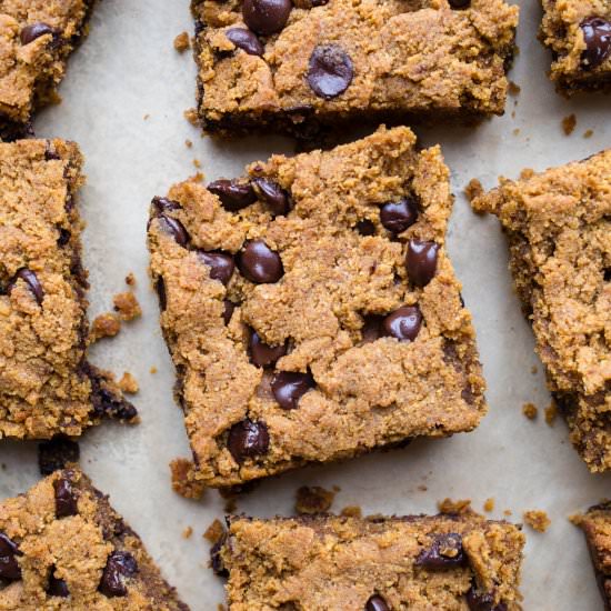 Chocolate Chip Pumpkin Blondies