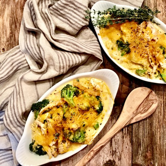 Broccoli-Cheddar Spaghetti Squash