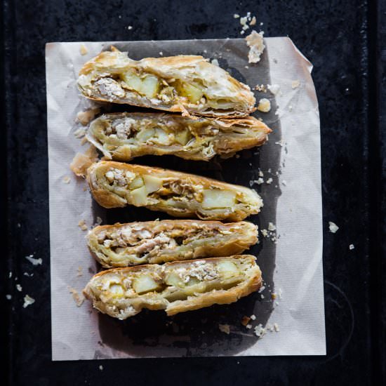 Leftover Turkey Curry Puff Pastry