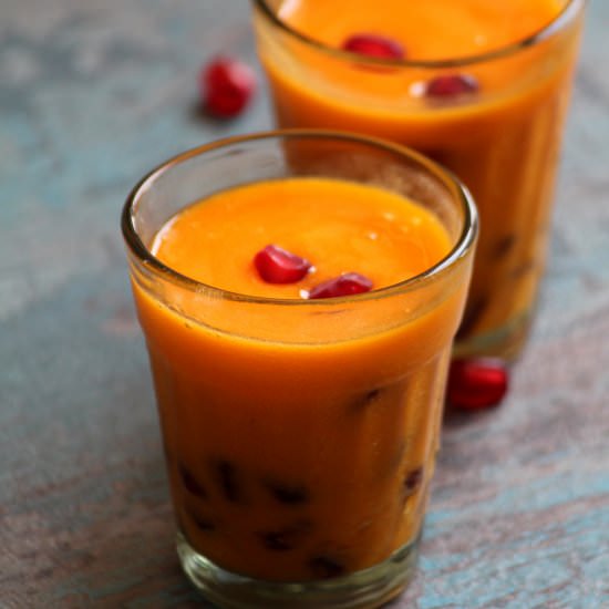 Mango & Pomegranate Pearl Panna Cotta
