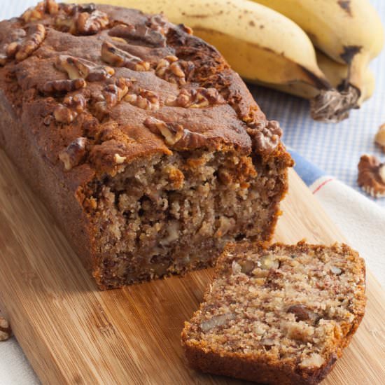Vegan Wholemeal Banana Bread