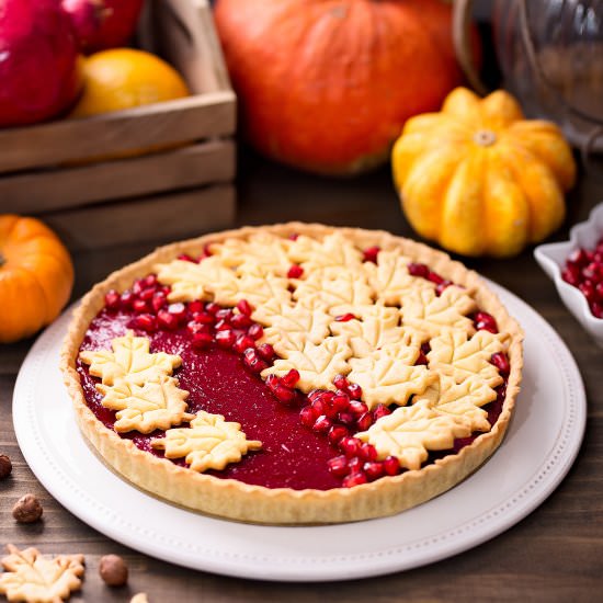 Cranberry Curd Tart