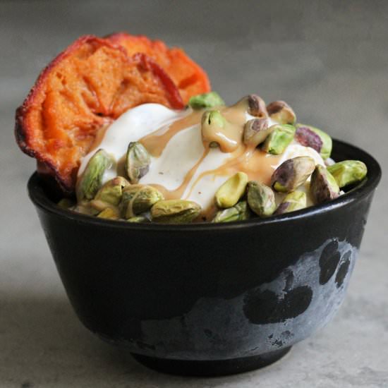 Slow Roast Persimmon Sundae