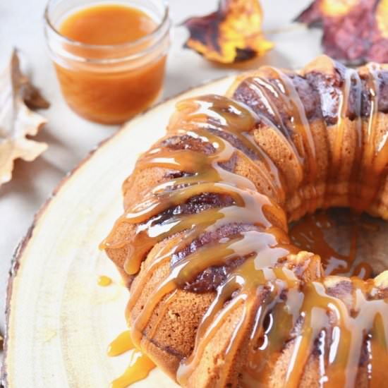 Caramel Apple Upside Down Cake