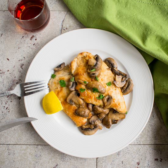 Easy Chicken Marsala with Mushrooms