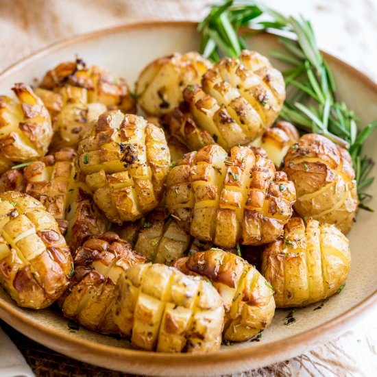 Hedgehog Roasted Rosemary Potatoes