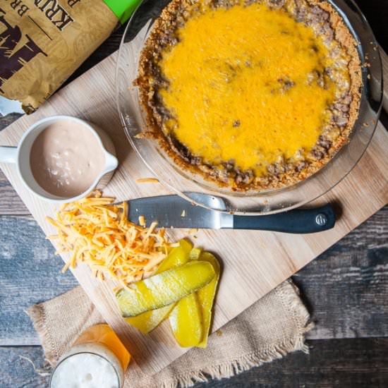 Beer Cheeseburger Pie