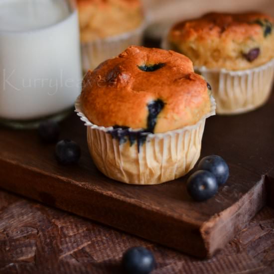 Cream Cheese Blueberry Muffins
